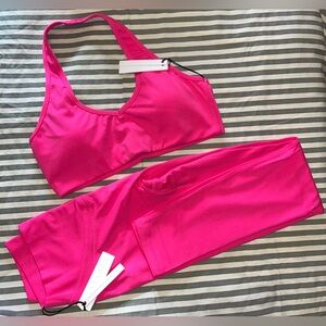 Paragon Reluna Back Day Bra + Icon Sculptseam Plus Legging in Crush Size M